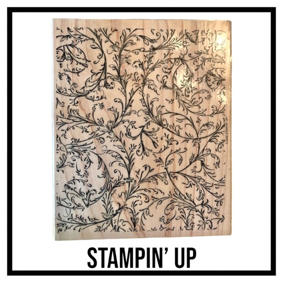 Stampin' Up! Other - Stampin’ Up “Filligree” Large Page Scrapbooking Rubber Stamp Like New